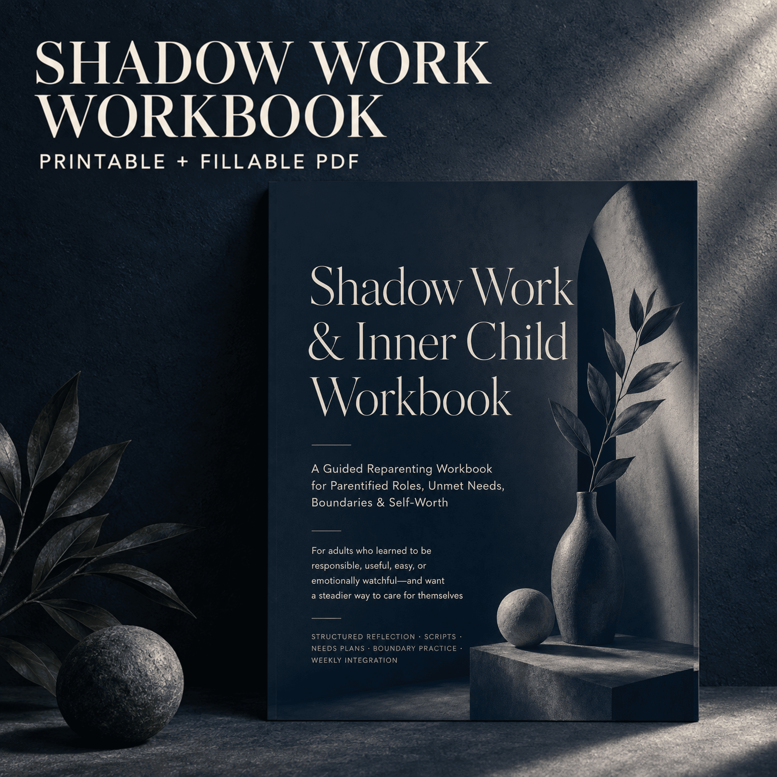 Shadow Work and Inner Child Workbook printable cover preview